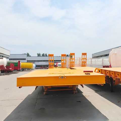 4 Axle Heavy Duty Lowbed Semi Trailer