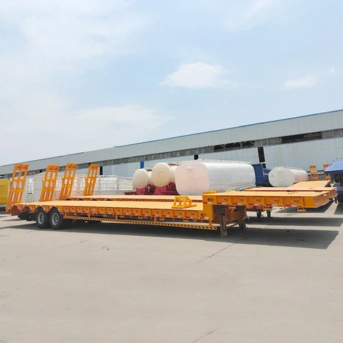 4 Axle Heavy Duty Lowboy Trailer