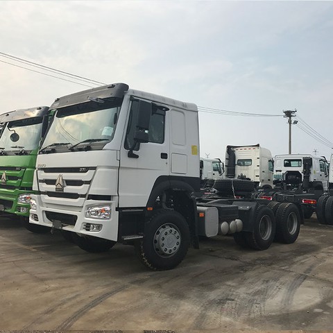 CNHTC Cargo Transport HOWO 6X4 371 Hp Ten Wheels Truck Trailer Head