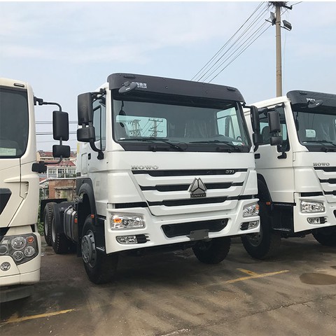 CNHTC Cargo Transport HOWO 6X4 371 Hp Ten Wheels Truck Trailer Head