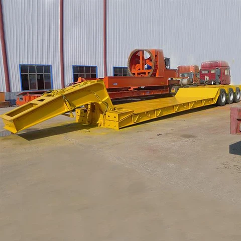Detachable Hydraulic Gooseneck Low Bed Trailer