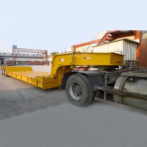 Detachable Hydraulic Gooseneck Low Bed Trailer
