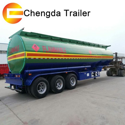 Tri-Axles 44000 48000 Liters Oil Fuel Tanker Tunker Tank Trailer