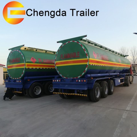 Tri-Axles 44000 48000 Liters Oil Fuel Tanker Tunker Tank Trailer
