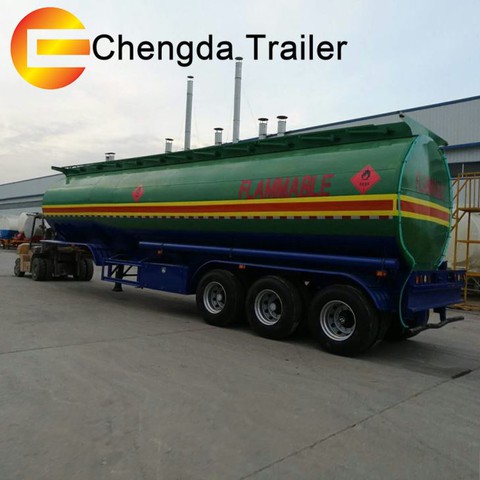 Tri-Axles 44000 48000 Liters Oil Fuel Tanker Tunker Tank Trailer