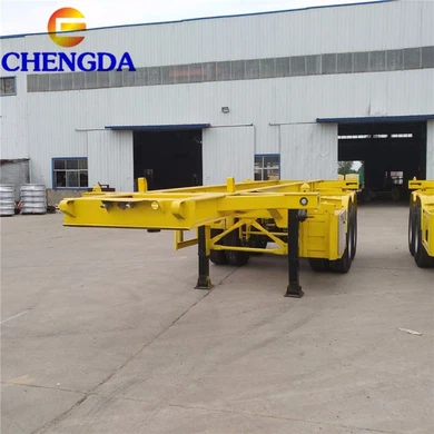 2 Axle 3 Axles 20ft 40ft Shipping Container Transport Skeleton Container Semi Trailer