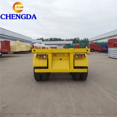 2 Axle 3 Axles 20ft 40ft Shipping Container Transport Skeleton Container Semi Trailer