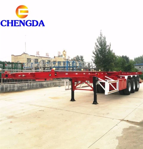 40ft 20ft 45ft Container Skeleton Semi Trailer