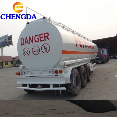 Heavy Duty Oil Fuel Tank Semi Trailer For Tanzania