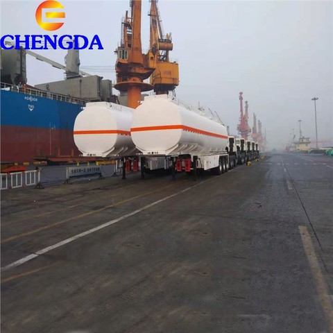 3 Axle 42000 45000 Liters Petrol Gasoline Oil Tank Semi Diesel Fuel Tanker Truck Trailer
