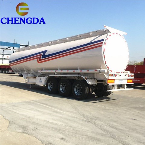 3 Axles 45000L 3 Compartments Fuel Tank Truck Semi Trailer