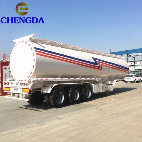 3 Axles 45000L 3 Compartments Fuel Tank Truck Semi Trailer