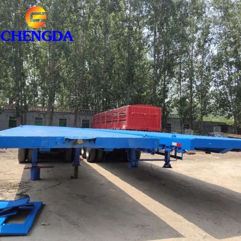 Tri Axle Flatbed Semi Trailer