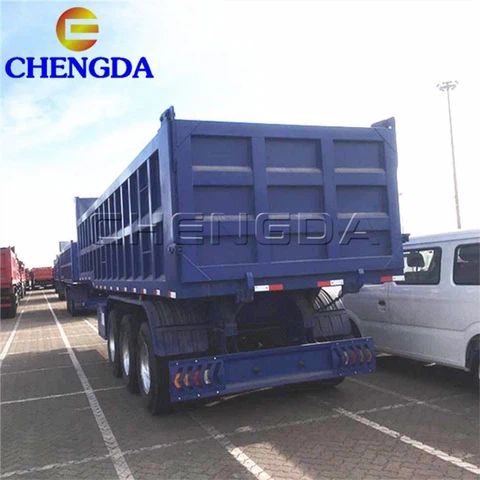 35Cbm 3Axles End Dump Trailer