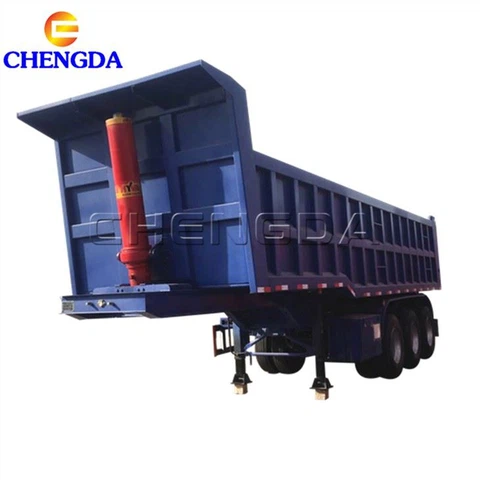35Cbm 3Axles End Dump Trailer
