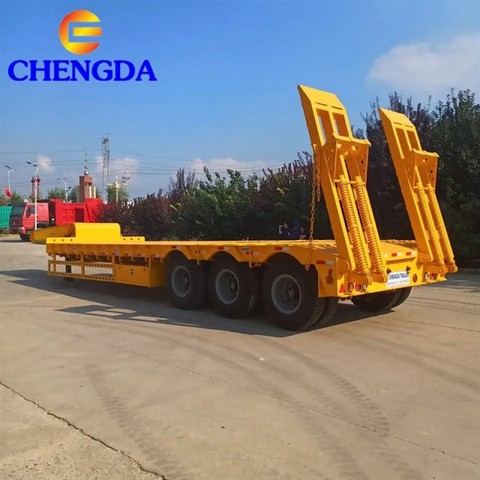 3 Axle 45ft Lowboy Trailer