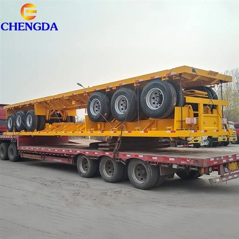 3 Axle Flatbed Off Road Semi Trailer