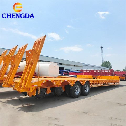 4 Axle 45ft Lowbed Trailer