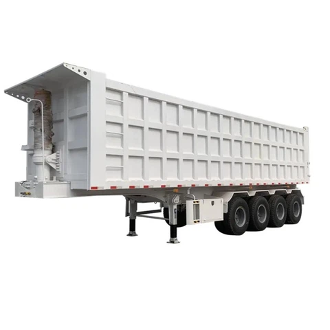 4 Axle Steel End Dump Trailer