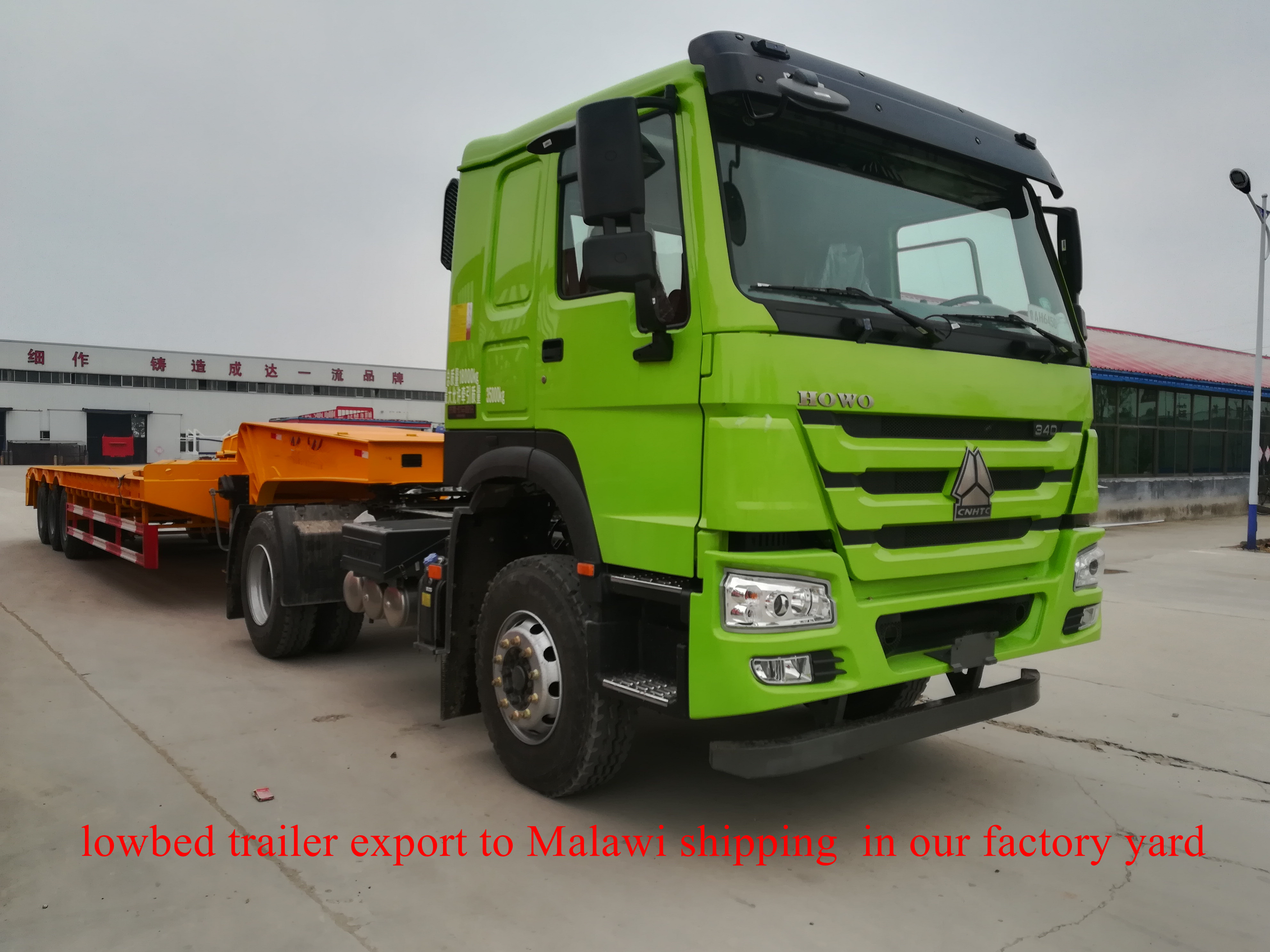 lowbed trailer export to Malawi shipping  in our factory yard on 04232018 (4)_副本.jpg