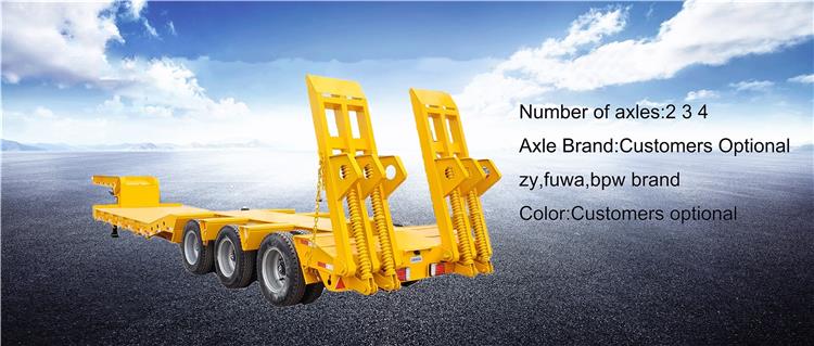 lowbed semi trailer
