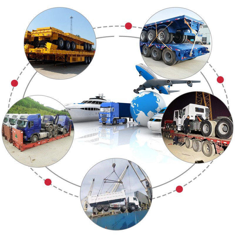 Skeleton Container Chassis Trailer shipping