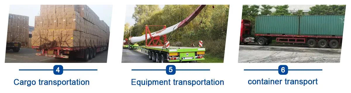 45ft Skeleton Trailer application 45ft Skeleton Trailer application