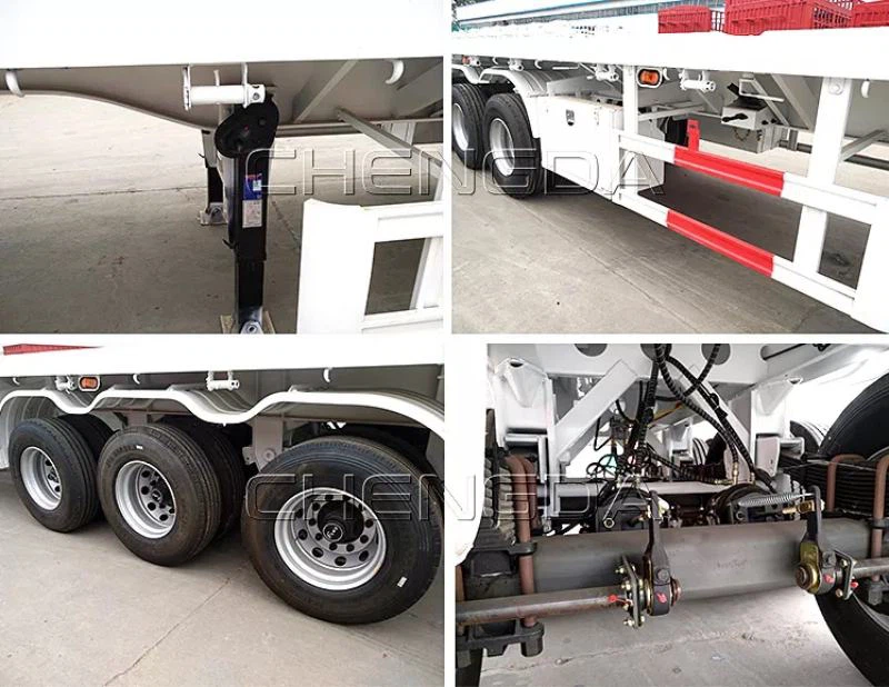 3 axle flatbed semi trailers details