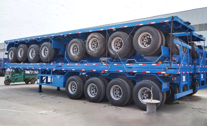 4 Axle 53ft Flatbed Semi Trailer details