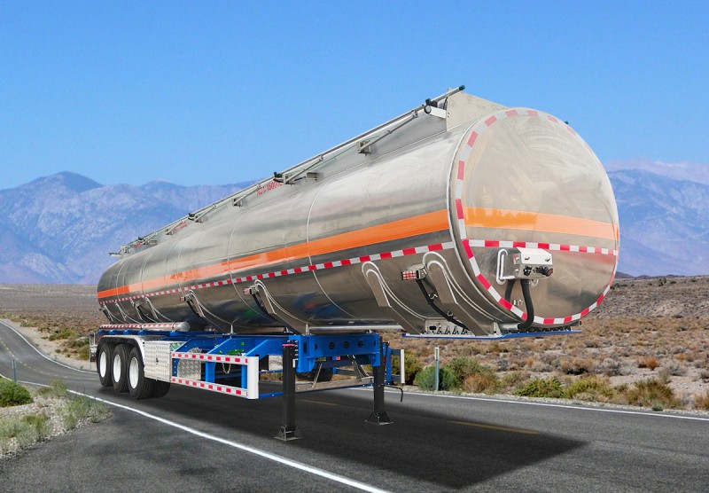 Aluminum Fuel Tanker Trailer Aluminum Fuel Tanker Trailer