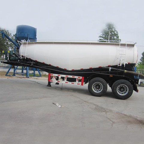 China Trailer Manufacture 2 Axles 30tons V Shape Silo Cement Bulker Tank Trailer