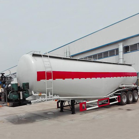 Tri Axles 65CBM 80 Tons W Shape Bulk Cement Tank Tanker Trailer