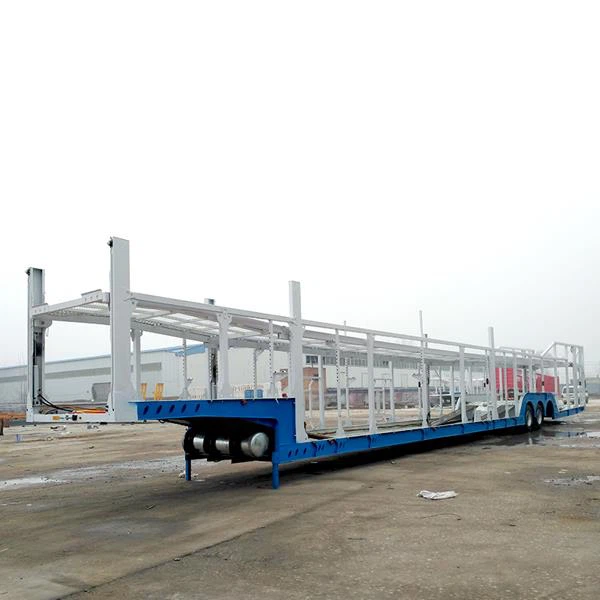 3 Axle Vehicle Car Carrier Semi Trailer Transport Truck