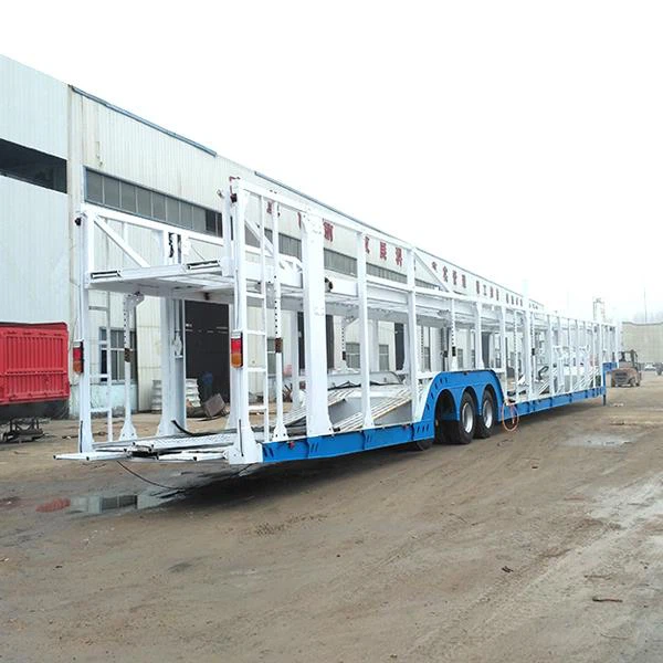 3 Axle Vehicle Car Carrier Semi Trailer Transport Truck
