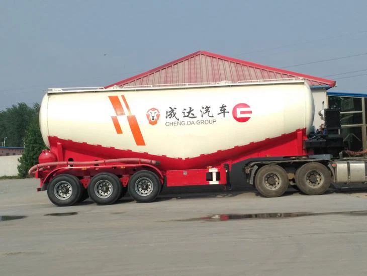 Tri-axle 36CBM 45tons Silo Bulker Bulk Cement Tanker Tank Semi Trailer