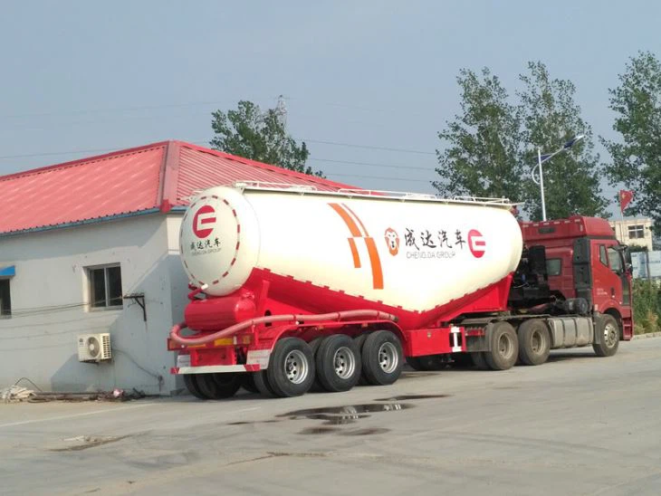 Tri-axle 36CBM 45tons Silo Bulker Bulk Cement Tanker Tank Semi Trailer