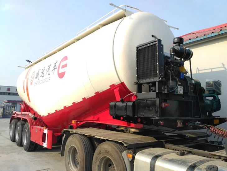 Tri-axle 36CBM 45tons Silo Bulker Bulk Cement Tanker Tank Semi Trailer
