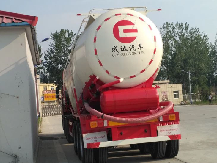 Tri-axle 36CBM 45tons Silo Bulker Bulk Cement Tanker Tank Semi Trailer