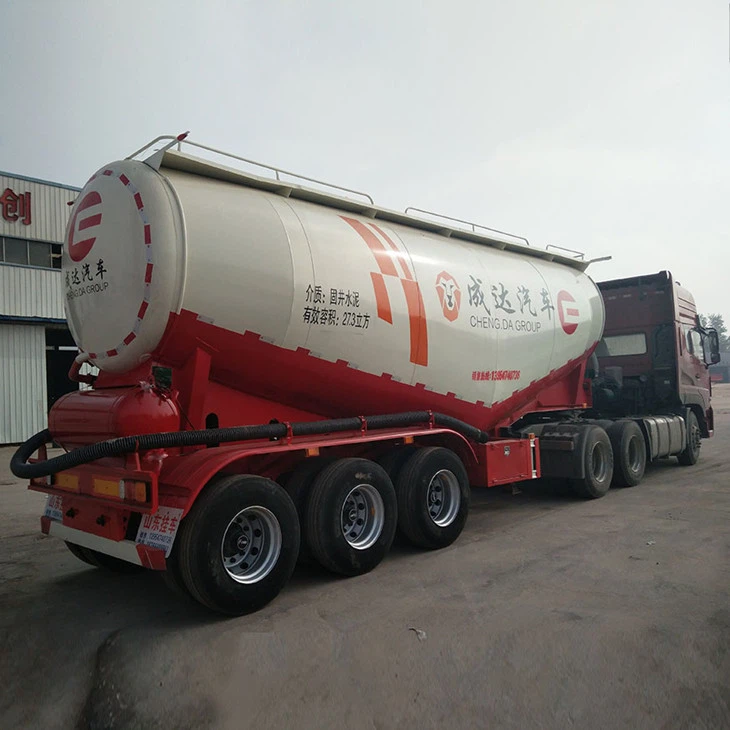 Tri-axle 36CBM 45tons Silo Bulker Bulk Cement Tanker Tank Semi Trailer