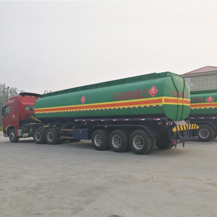 Tri Axles 45000Liters 5 Compartment oil diesel fuel tanker trailer