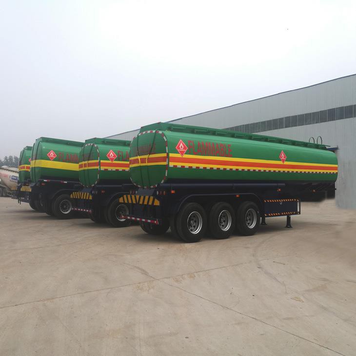 Tri Axles 45000Liters 5 Compartment oil diesel fuel tanker trailer
