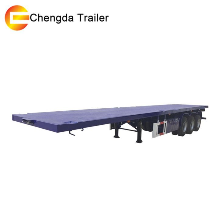 3 Axles 40 Ft Extendable Container Flatbed Wind Blade Semi Trailer