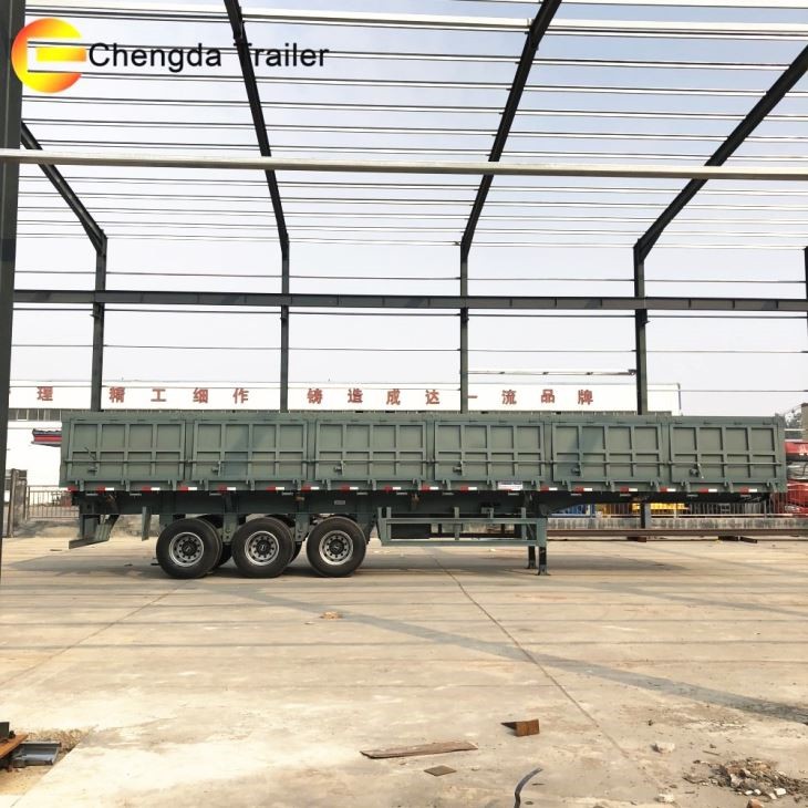 3 Axles Hydraulic Side Tipper Trailer