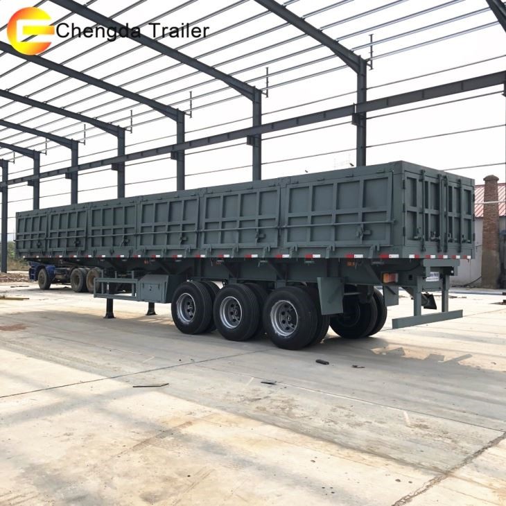 3 Axles Side Tipper Dump Trailer