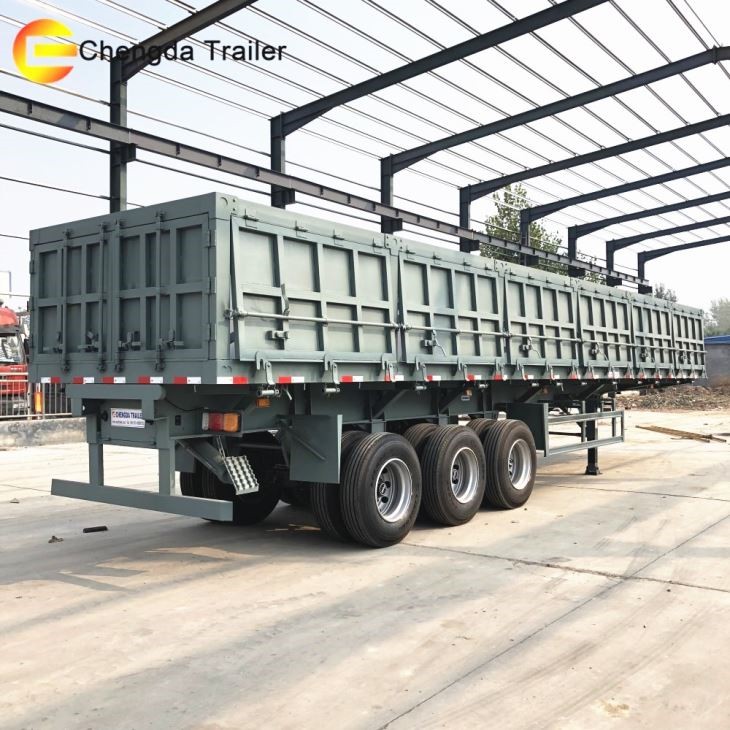 3 Axles Side Tipper Dump Trailer