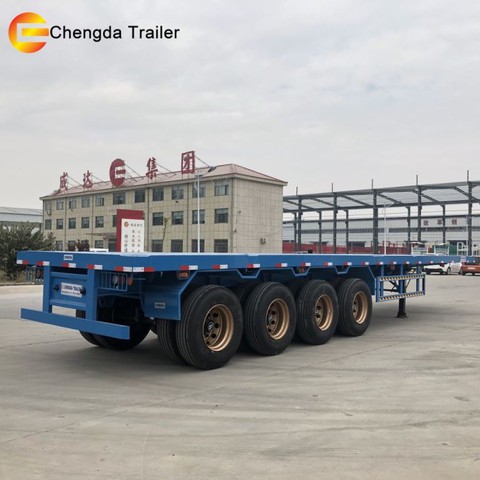 4 Axles 40ft Container Flatbed Trailer