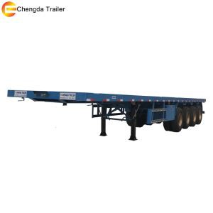 4axles 40ft 45ft Flat Bed Container Semi Trailer