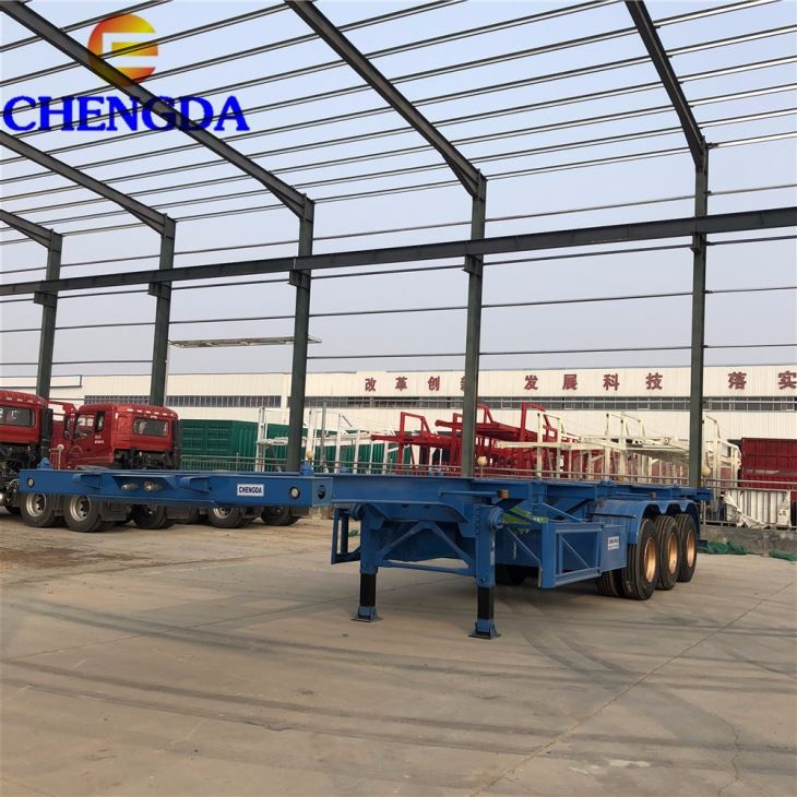 3 Axles 40ft Skeleton Chassis Trailer