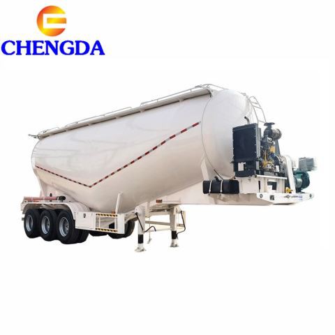 3axle 40cbm 60cbm Air Compressor Bulk Tank Cement Bulker Tanker Semi Trailer