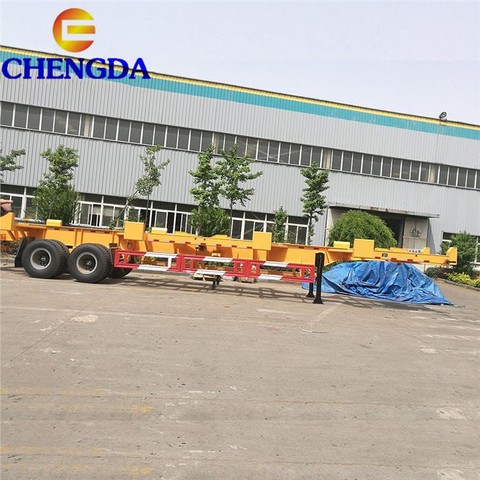 Skeleton Container Semi Truck Trailer Chassis For Africa